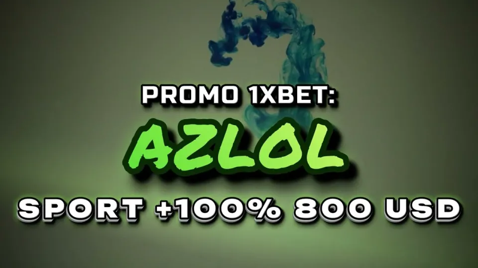 The promo 1xBet code AZLOL delivers a 100% first deposit bonus of up to $800 when entered at registration